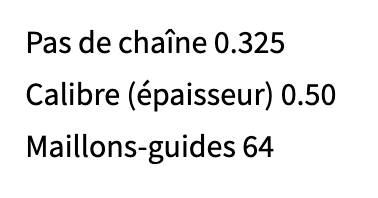 CHAINE DE REMPLACEMENT OREGON