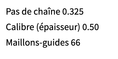 CHAINE DE REMPLACEMENT OREGON