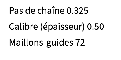 CHAINE DE REMPLACEMENT OREGON