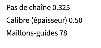CHAINE DE REMPLACEMENT OREGON