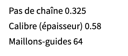 CHAINE DE REMPLACEMENT OREGON
