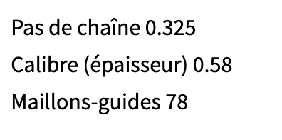 CHAINE DE REMPLACEMENT OREGON