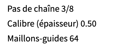 CHAINE DE REMPLACEMENT OREGON