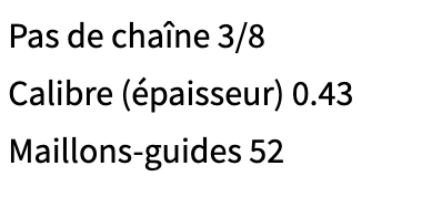 CHAINE DE REMPLACEMENT OREGON
