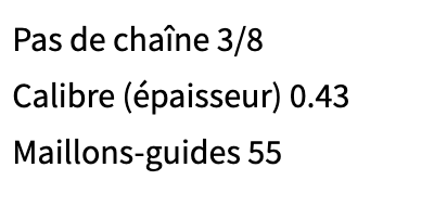 CHAINE DE REMPLACEMENT OREGON
