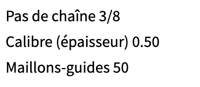 CHAINE DE REMPLACEMENT OREGON