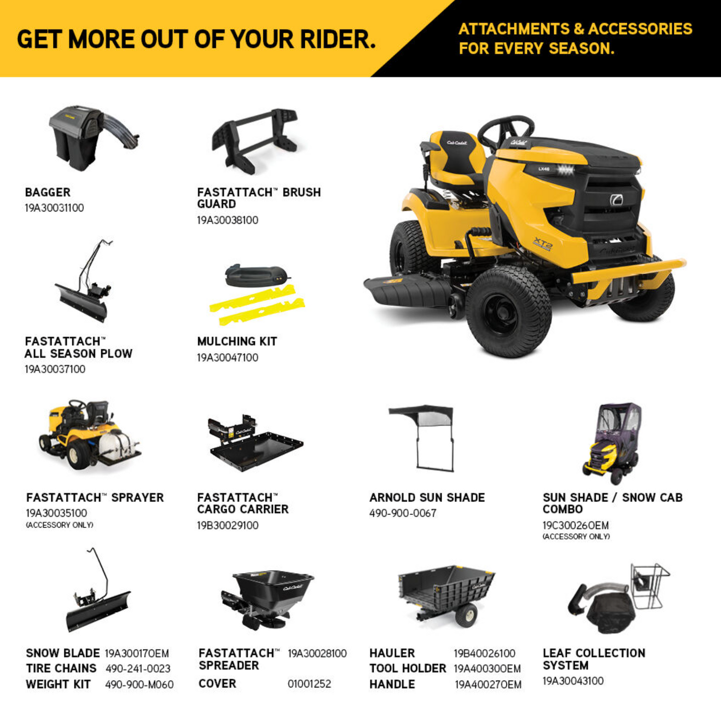 CUB CADET XT2 LX46 TRACTEUR À PELOUSE