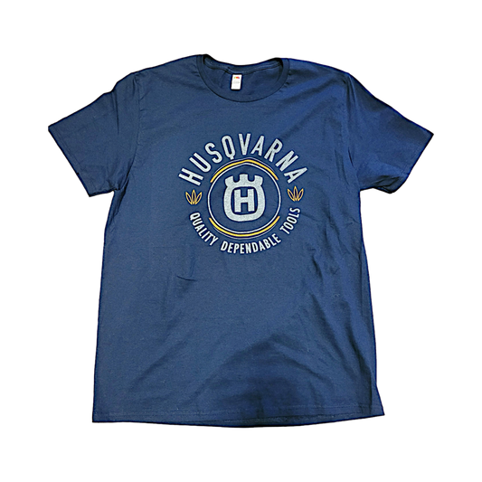 HUSQVARNA T-SHIRT BLEU MARIN