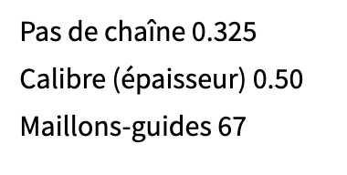 CHAINE DE REMPLACEMENT OREGON