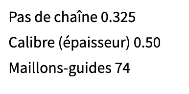 CHAINE DE REMPLACEMENT OREGON
