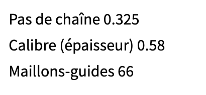 CHAINE DE REMPLACEMENT OREGON
