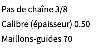 CHAINE DE REMPLACEMENT OREGON