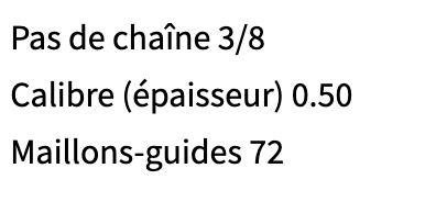 CHAINE DE REMPLACEMENT OREGON
