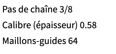 CHAINE DE REMPLACEMENT OREGON