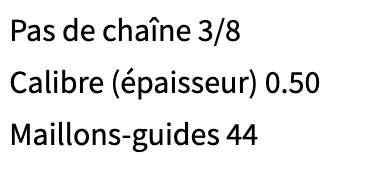 CHAINE DE REMPLACEMENT OREGON
