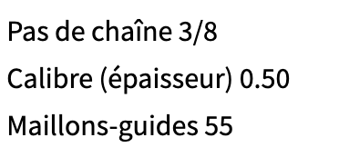 CHAINE DE REMPLACEMENT OREGON
