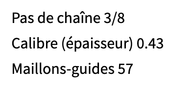 CHAINE DE REMPLACEMENT OREGON